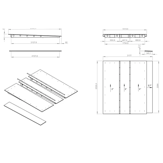 Regnskyddstak för utomhusinstallation - RD ROTO K 12600 H T BG2