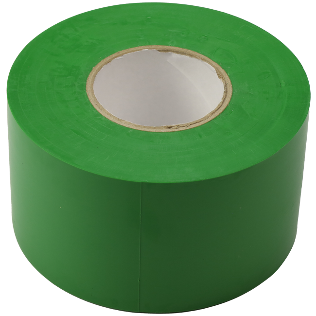 PVC-tejp grön 50 mm bred - rulle 33 m