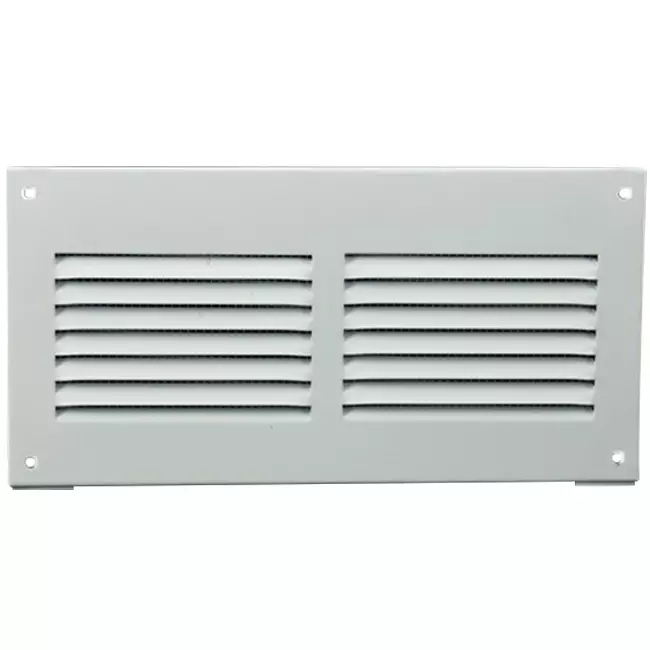 Rektangulärt spårgaller, metall 200x1050, vit  - MR2010