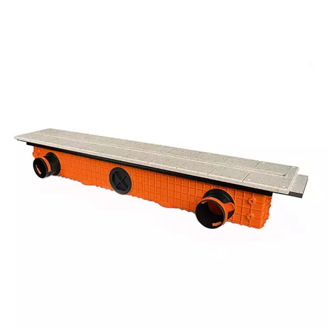 Ergovent ramlös spaltdiffusor 1050 mm med anslutningsdiameter 90 mm - modulär - 1 slits