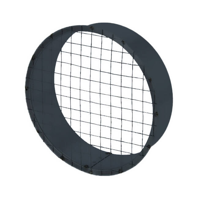 Rörgaller diameter 125 mm 90 grader (förzinkad) RAL7016