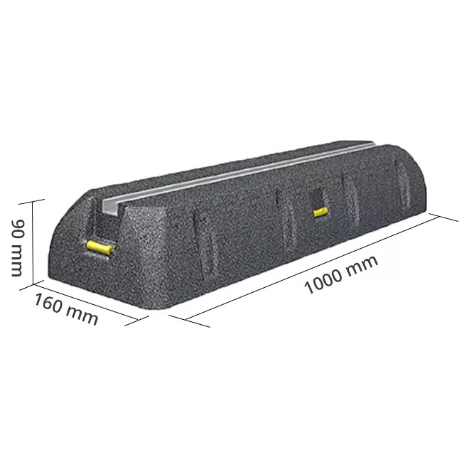 SUMO monteringsstång för utomhusenhet av vibrationsdämpande gummi 1000 mm