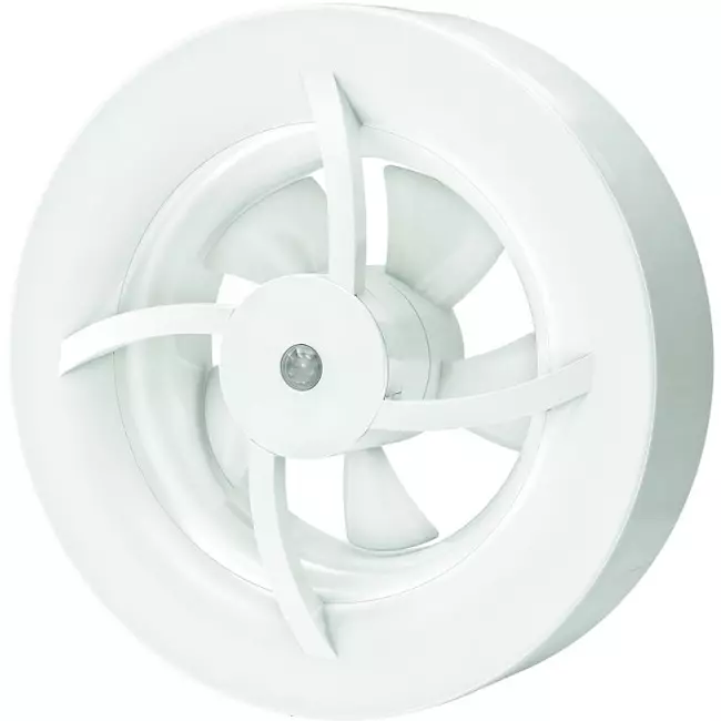 Solara badrumsfläkt med värmeväxlare - 100 mm diameter - matt vit