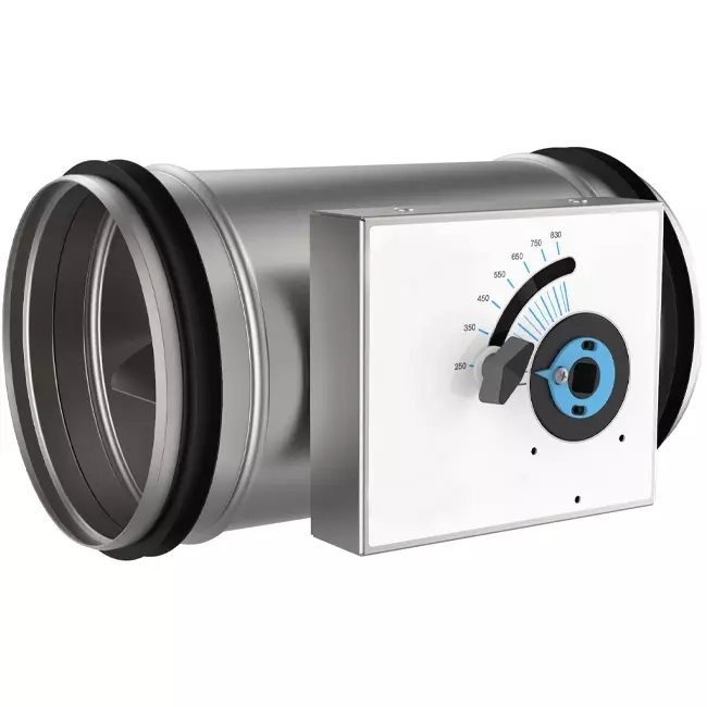 Rund CAV Konstantvolymregulator enkelväggig diameter 125 mm