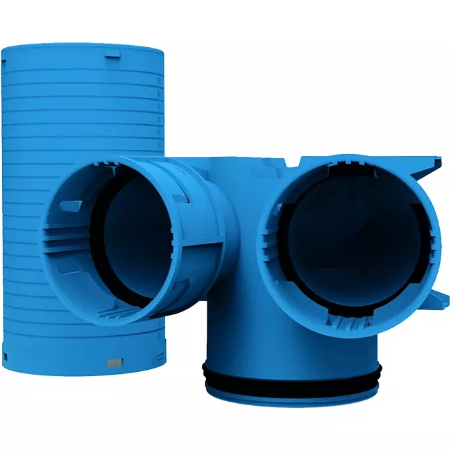 Vent-Axia Uniflexplus ventilsamlare 2 x Ø90 mm - Ø125 mm