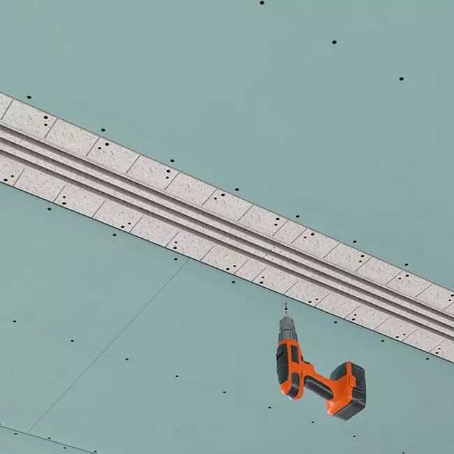 Ergovent infällbart ramlöst linjegaller 1000 mm med anslutningsdiameter 150 mm – luftkonditionering – 3 slitsar