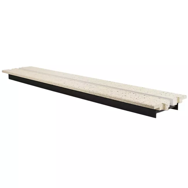 Ergovent mellansektion för moduluppbyggda spaltdiffusorer 1050 mm - 1 spår