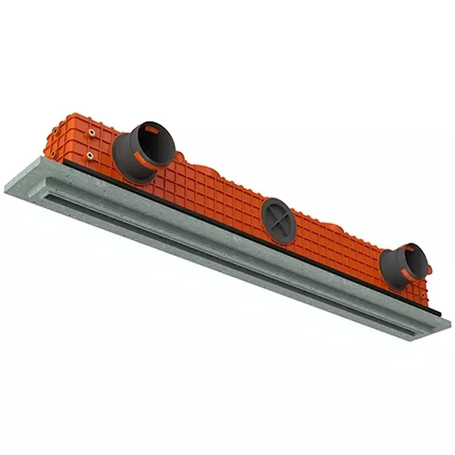 Ergovent ramlöst galler 1000 mm med anslutningsdiameter 90 mm - standard