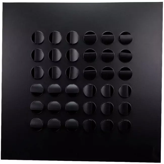 Multinozzle takdiffusor 596x596 mm - MN36 RAL9005 30% glans