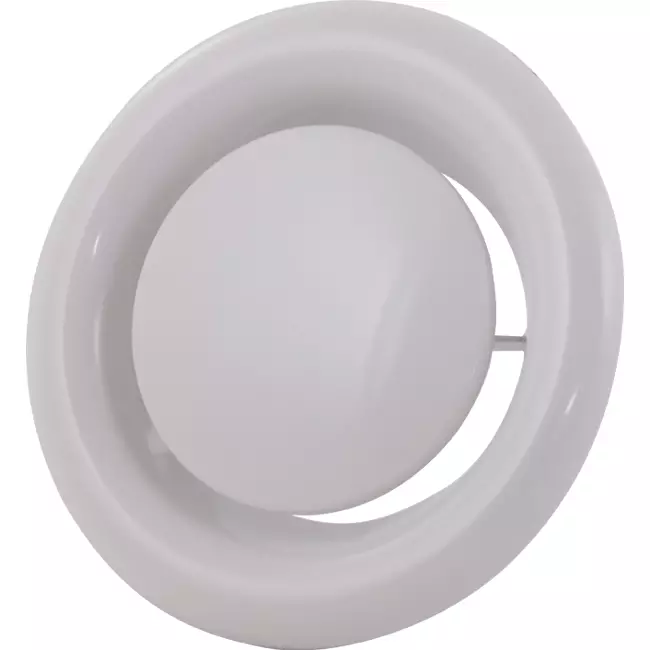 Ventilationsavgasventil 100 mm metall - E-DVS100 RAL9016