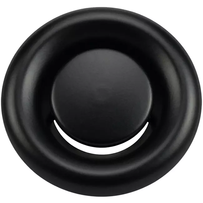 Ventilationsavgasventil metall 160 mm med fjäderklämmor - DVS-C160 - RAL 9005 30% glansig