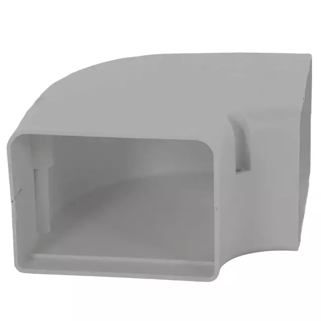 ClimaConnect 90° plan böj för monteringskanal 100 mm - RAL 9010