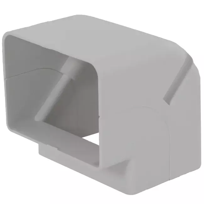 ClimaConnect utvändig böj för monteringskanal 75 mm - RAL 9010