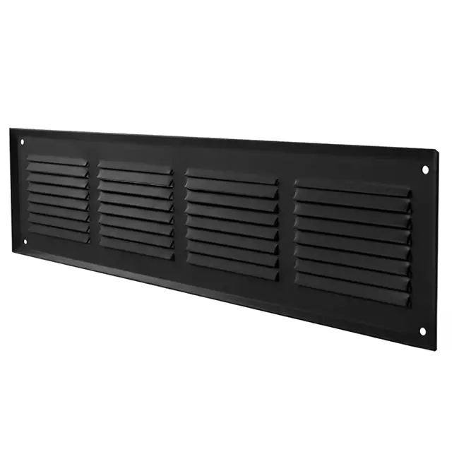 Väggdiffusor 300x100mm aluminium - RAL9005 30% glans