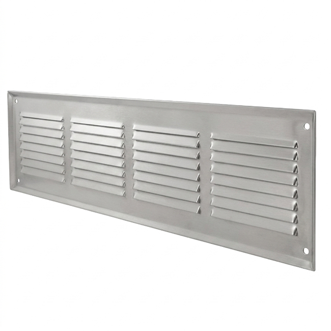 Vägggaller 300x100mm aluminium - obehandlad