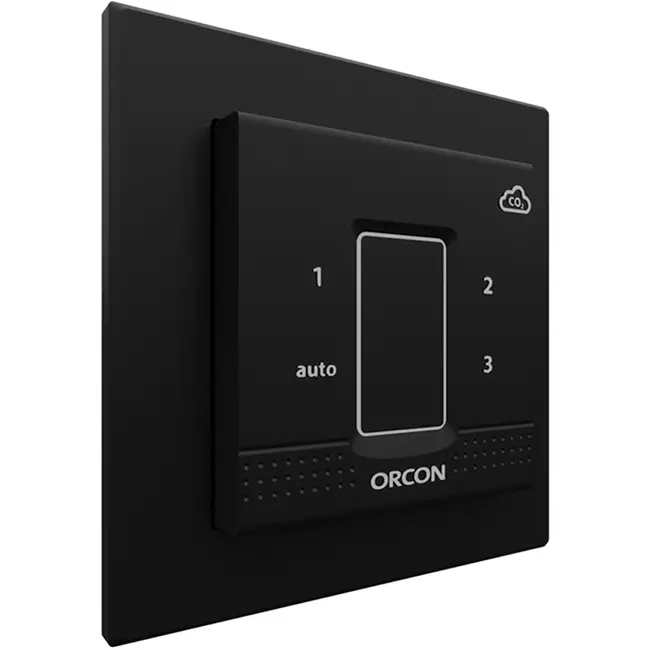 Lock svart för Orcon CO₂ infälld styrsensor 15RF