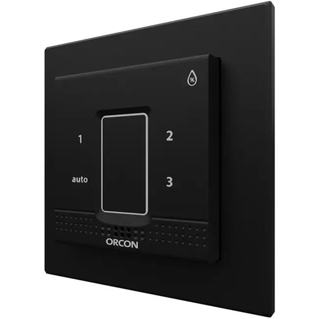 Täcklock svart för Orcon fuktsensor för infälld styrning 15RF