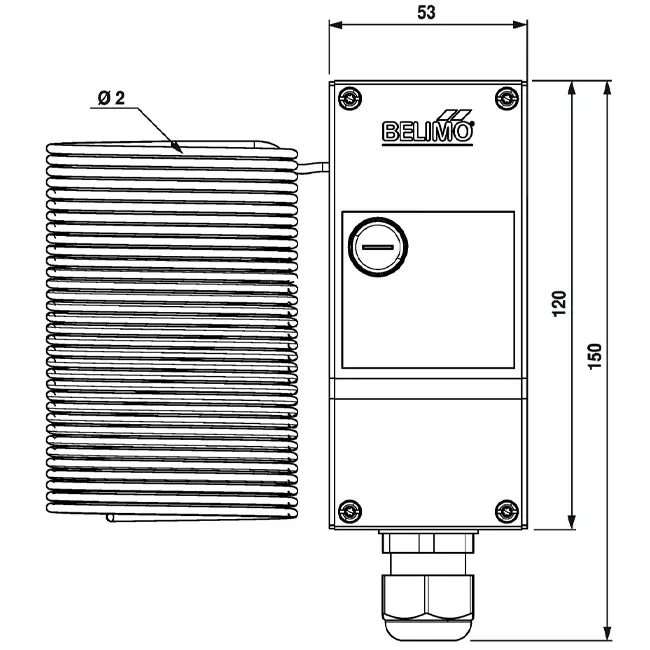 Belimo frostvakt SPDT - AR - 6 meter - 01ATS-1050B