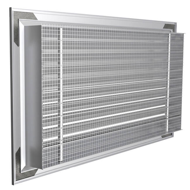ClimaConnect utomhusvägggaller i aluminium, 600 x 400 mm