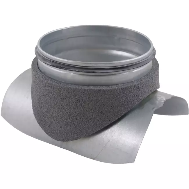 Thermoduct rund anslutning (nippel) 125 mm - 125 mm (90 grader)