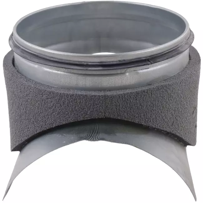 Thermoduct rund anslutning (nippel) 125 mm - 125 mm (90 grader)