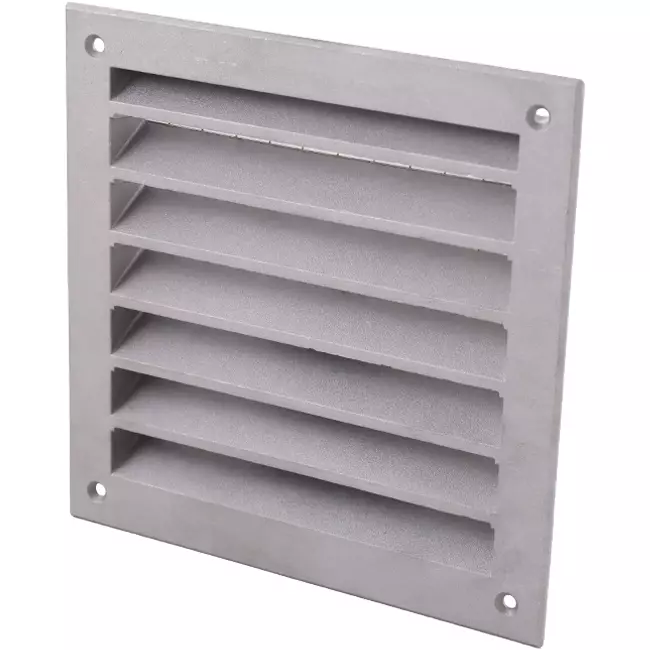 Ytterväggsgaller aluminium 150x150 mm - Aluminium