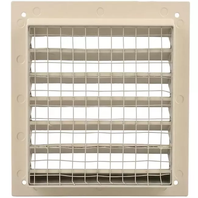 Ytterväggsgaller aluminium 150x150 mm - RAL 1015