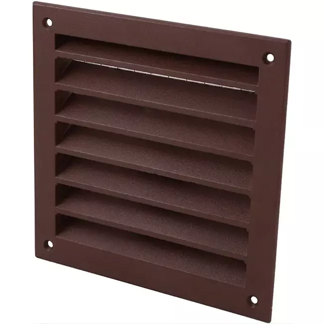 Ytterväggsgaller aluminium 150x150 mm - RAL 8016