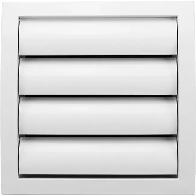 Lamellgaller för avlastning av ventilationsgaller 150x150 diameter: 100, vit  - ND10Z