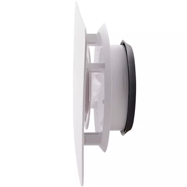 ClimaConnect Design-ventil, fyrkantig, Ø 125 mm – vit
