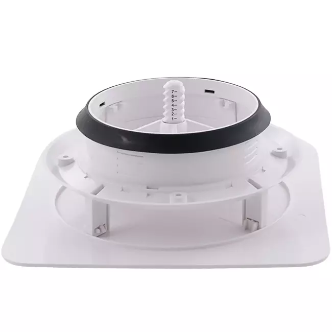 ClimaConnect Design-ventil, fyrkantig, Ø 125 mm – vit