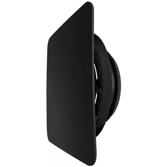 ClimaConnect Design-ventil, fyrkantig, Ø 125 mm – svart