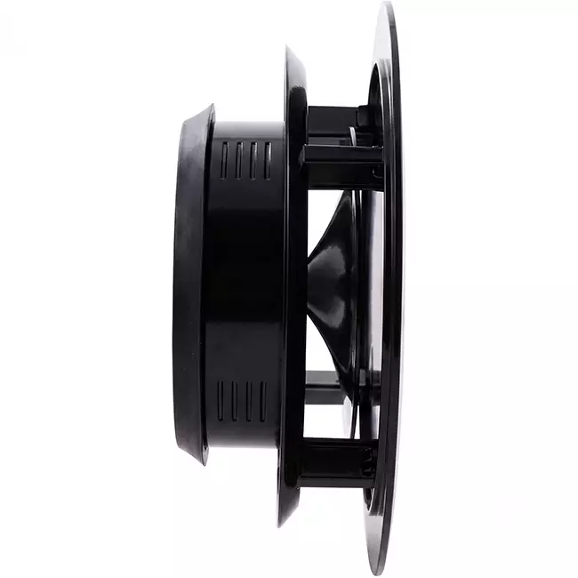 ClimaConnect Design-ventil, rund, Ø 125 mm – svart