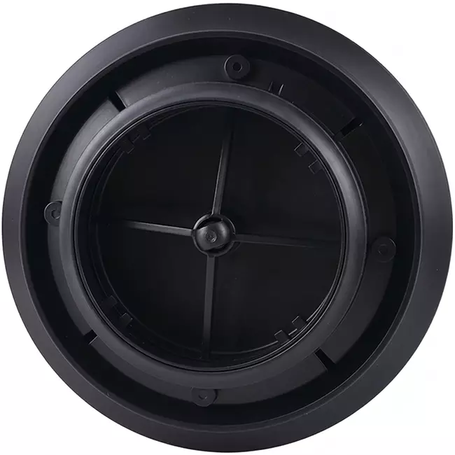 ClimaConnect Design-ventil, rund, Ø 125 mm – svart