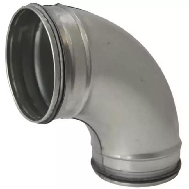 Rund spiralböj 90° Ø 125 mm till spiralrör