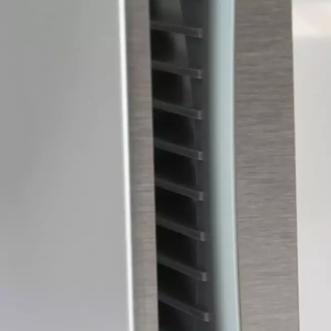 Badrumsfläkt Ø 150 mm i rostfritt stål - design T150i