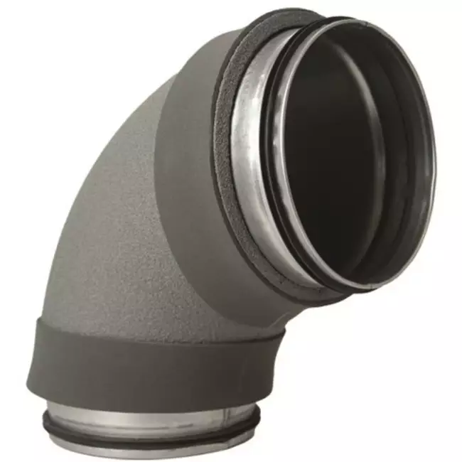 Thermoduct 13 mm böj diameter 160 mm 90 graden isolerad