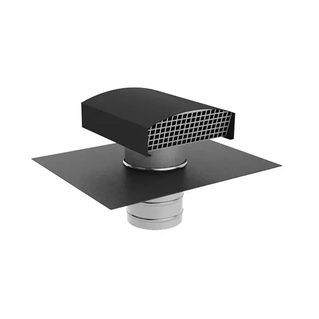 Econox CTM ventilationshuv Ø 160 mm aluminium antracit med täckstycke