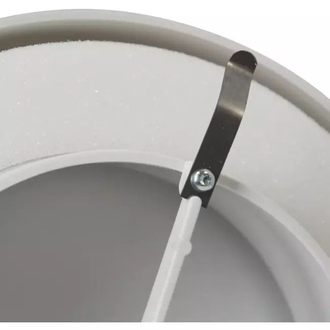 Tillförselventil plast 125 mm RAL 9003 med klämfjädrar och ren sektor – VST125