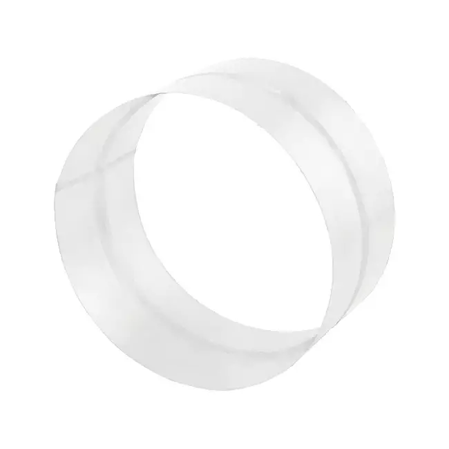 Anslutningshylsa till spiralformade beslag Ø 80 mm verz.) RAL9010