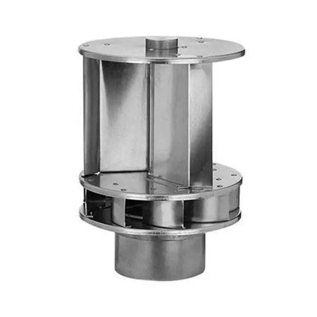 Vinddriven Savonius-takfläkt i aluminium, 125 mm