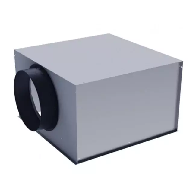 Oisolerad plenum till fyrkantiga virvelspridare 594x594 mm (WP100S)
