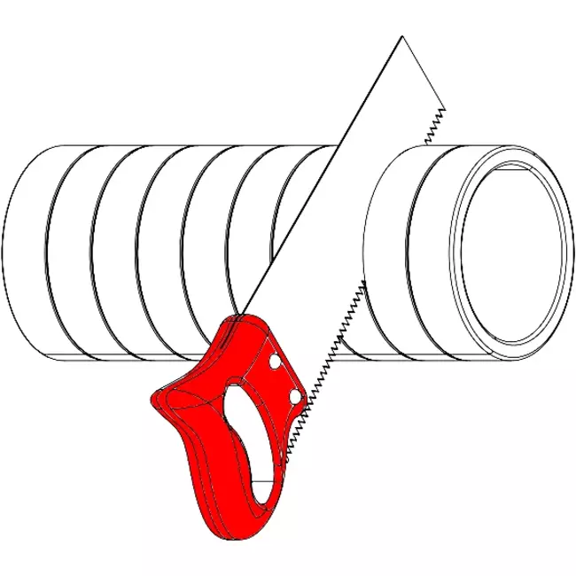 Isolerat ventilationsrör EPS 1 meter diameter 200 mm