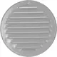Runt ventilationsgaller av metall Ø 125 mm, grått - MR125P – RAL9006