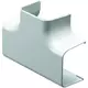 Climaplus luftkonditioneringskanal T-stycke för montering av kanal 125 x 75 mm RAL 9010 VIT