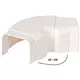 Climaplus luftkonditioneringskanal Justerbar böj 70x55mm RAL 9010 VIT