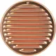 Runt ventilationsgaller av metall Ø 160 mm koppar - MR160Cu