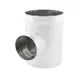 T-stycke i spiral, diameter 160 mm - 125 mm (90 grader) (sendzimirförzinkat) RAL9010