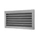 Yttergaller B=500 x H=1000 rvs - inox