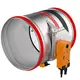 Brandspjäll rund 200 mm servomotor 230V - E-FDC25 D200 M230S